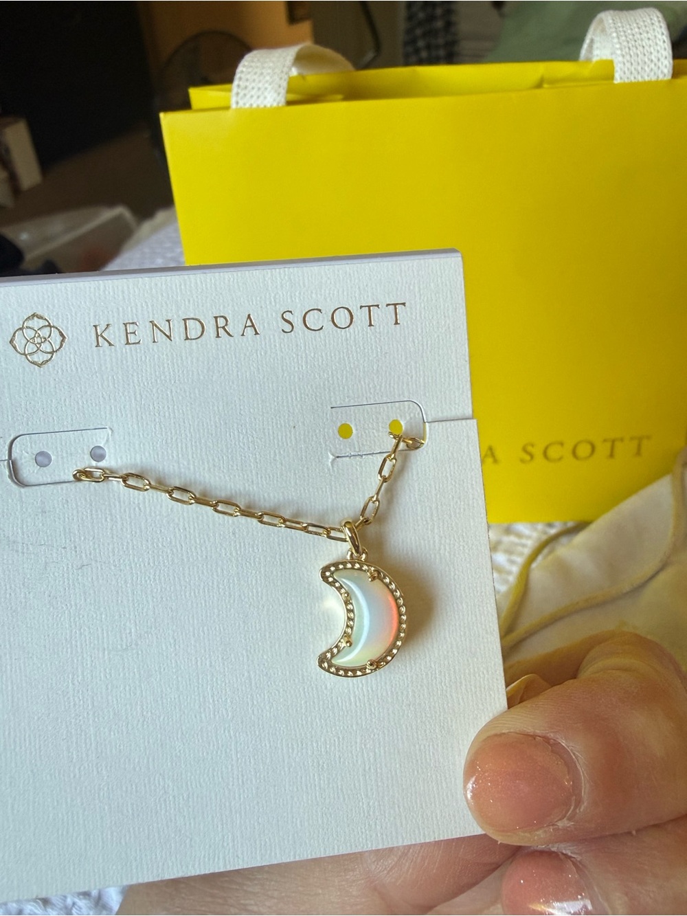 Kendra Scott Gold Crescent Moon Necklace